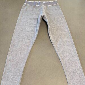 Jacadi Gray Piqué Knit Leggings | Girls Size 6